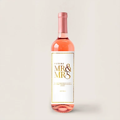 Personaliza Vino Beringer con etiqueta "Mr&Mrs" 21205-P