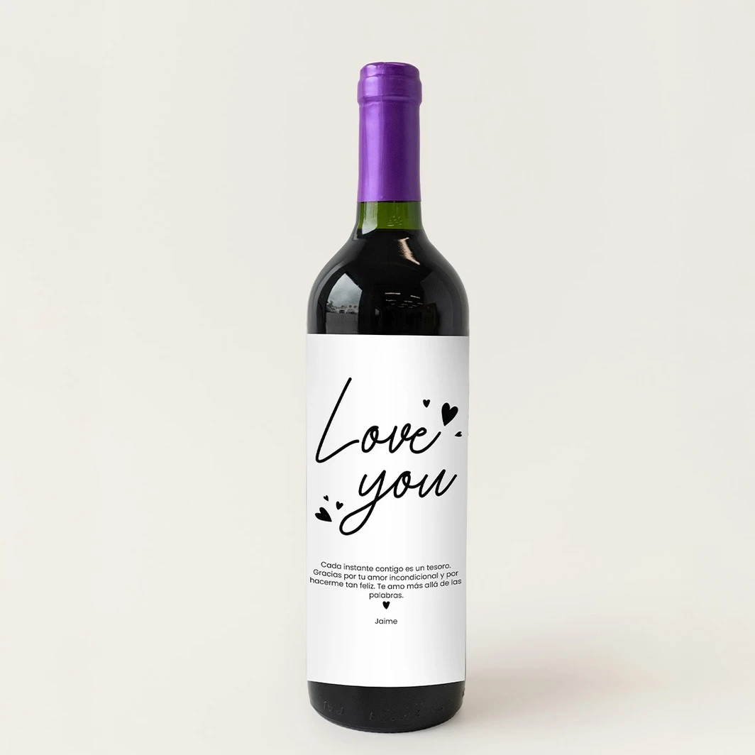 Personaliza Vino concha y toro con etiqueta "Love you" 21210-P