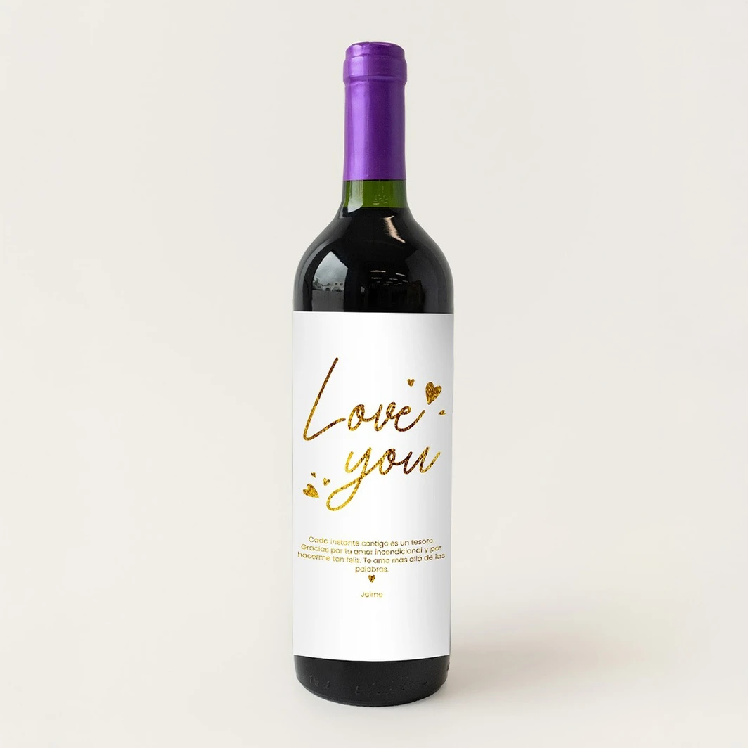Personaliza Vino concha y toro con etiqueta  "Love you" 21212-P