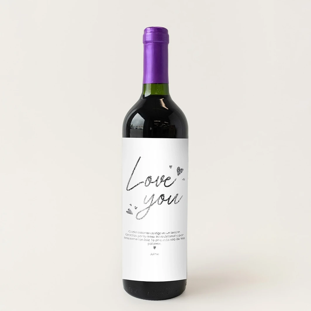 Personaliza Vino concha y toro con etiqueta "Love you" 21213-P