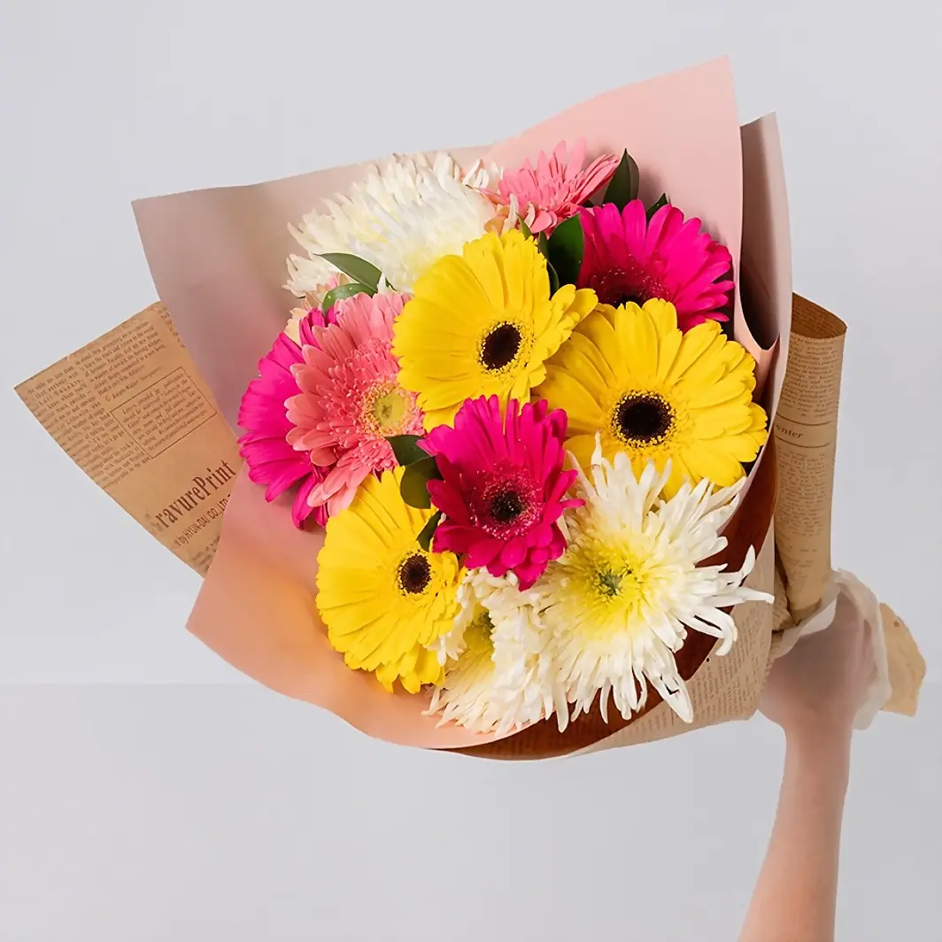 Ramo de Gerberas Multicolor y Spider 21213