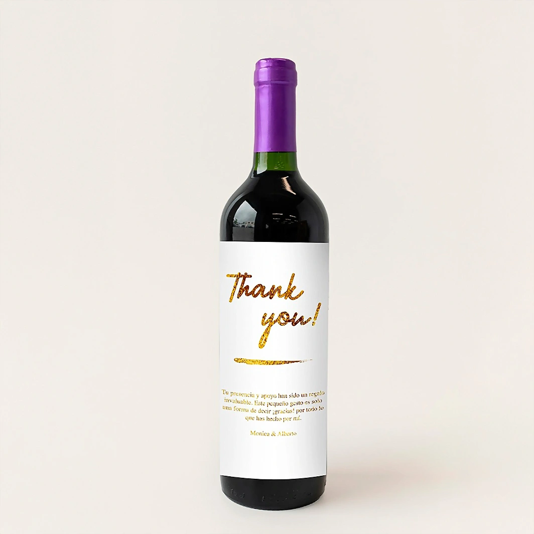 Personaliza Vino concha y toro con etiqueta "Thank you" 21216-P