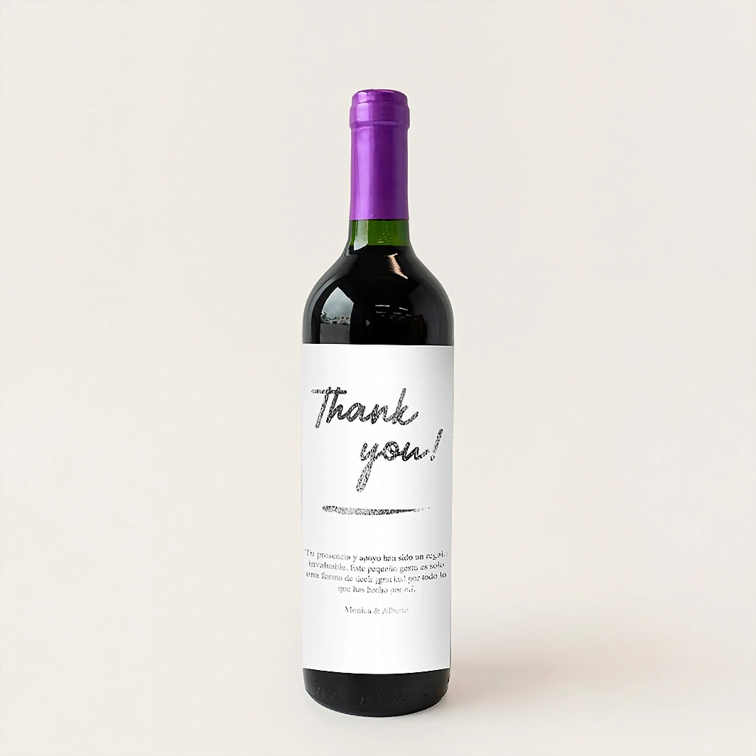 Personaliza Vino concha y toro con etiqueta "Thank you" 21218-P