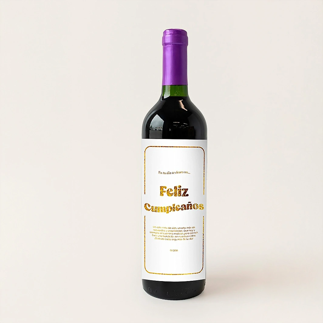 Personaliza Vino concha y toro con etiqueta "Feliz cumpleaños" 21221-P