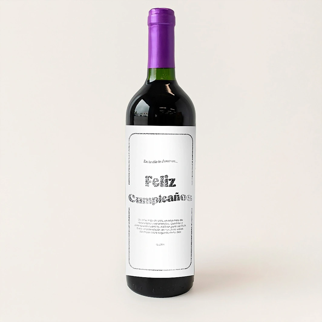 Personaliza Vino concha y toro con etiqueta "Feliz cumpleaños" 21222-P