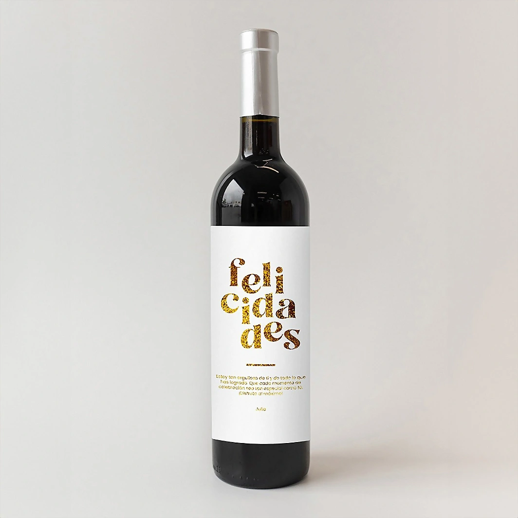 3V wine with personalized label 21242-P
