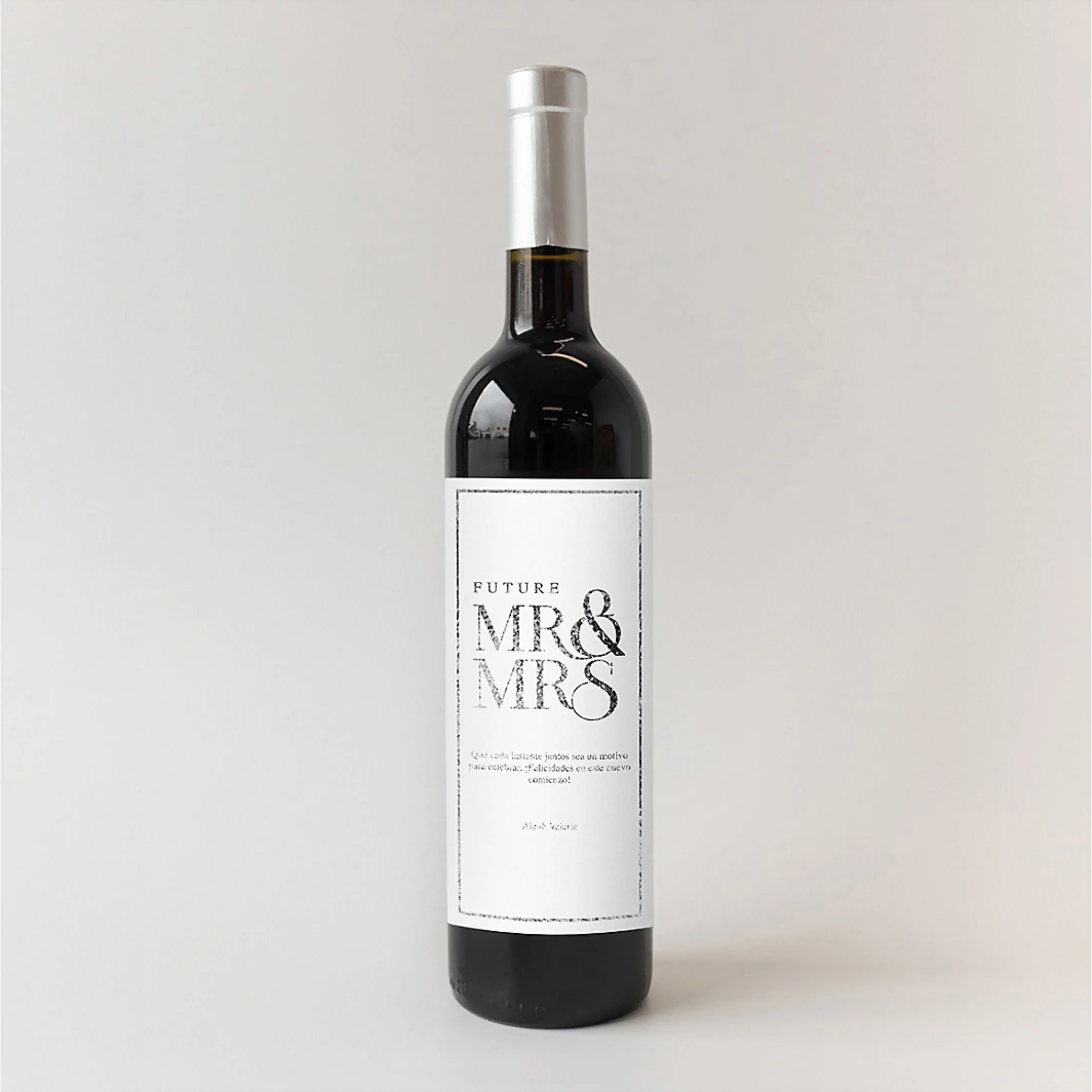 Vino Personalizado Tinto con Etiqueta "Mr&Mrs" 21249-P