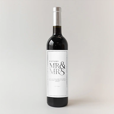 Personaliza Vino 3V con etiqueta "Mr&Mrs" 21249-P