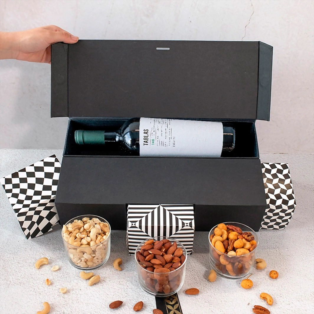 Regalo con Vino Tinto y Botanas 21428