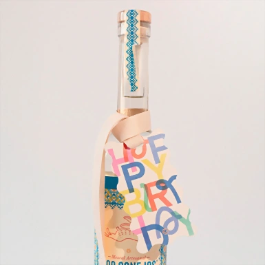 Mezcal con Distintivo Happy Birthday 21456