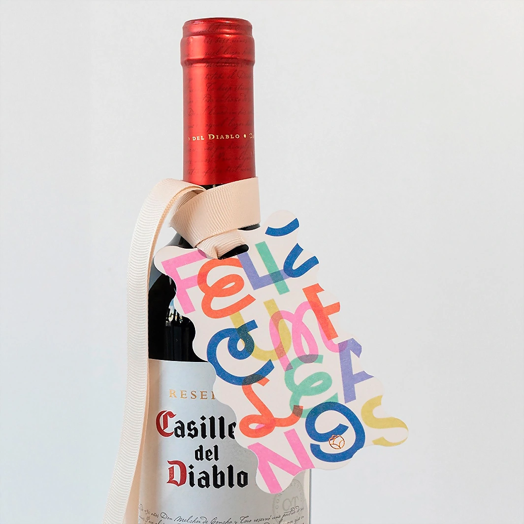 Vino con Distintivo Feliz Cumpleaños 21461