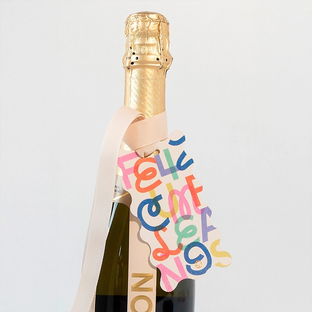 Vino con Distintivo Feliz Cumpleaños 21464