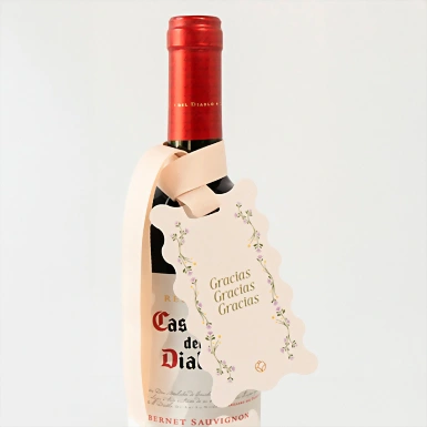 Wine with Tag Thank You 21472