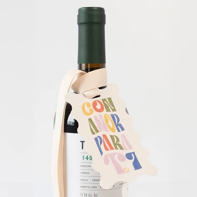 Vino Tinto con Distintivo Con Amor para Ti 21516