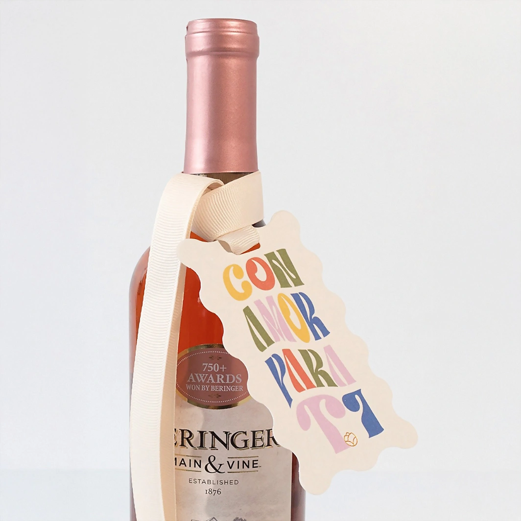 Vino con Distintivo Con Amor para Ti 21520