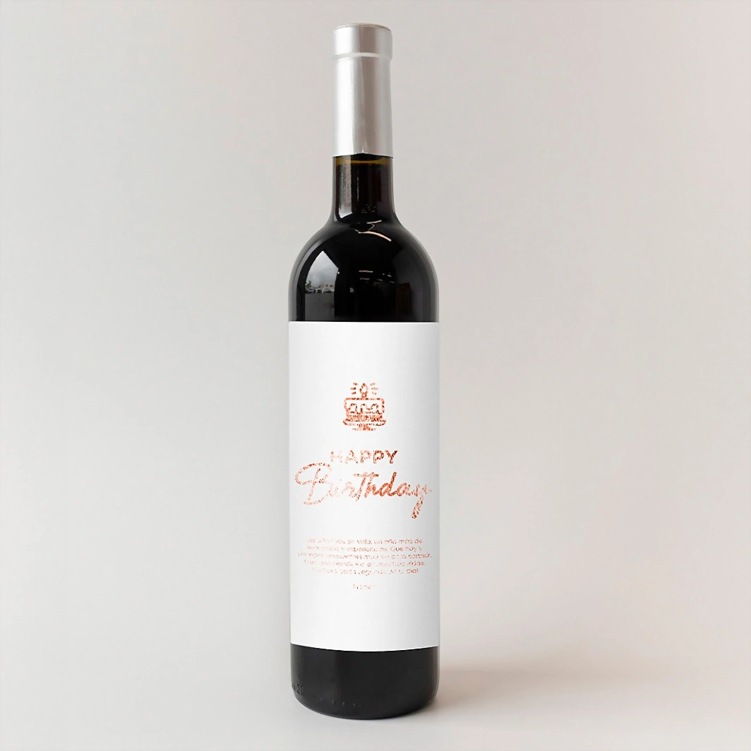 Personaliza Vino 3V con etiqueta "Thank you" 21646-P