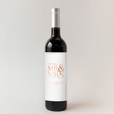 Personaliza Vino 3V con etiqueta "Mr&Mrs" 21650-P