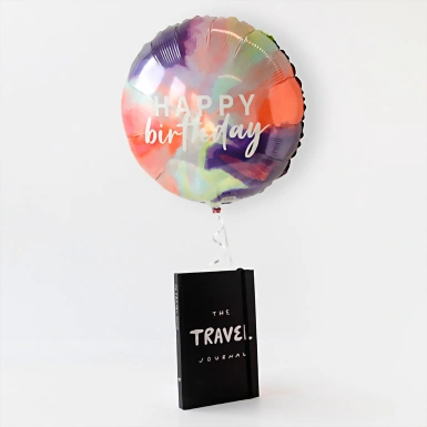 Journal Travel con Globo Cumpleaños 21808