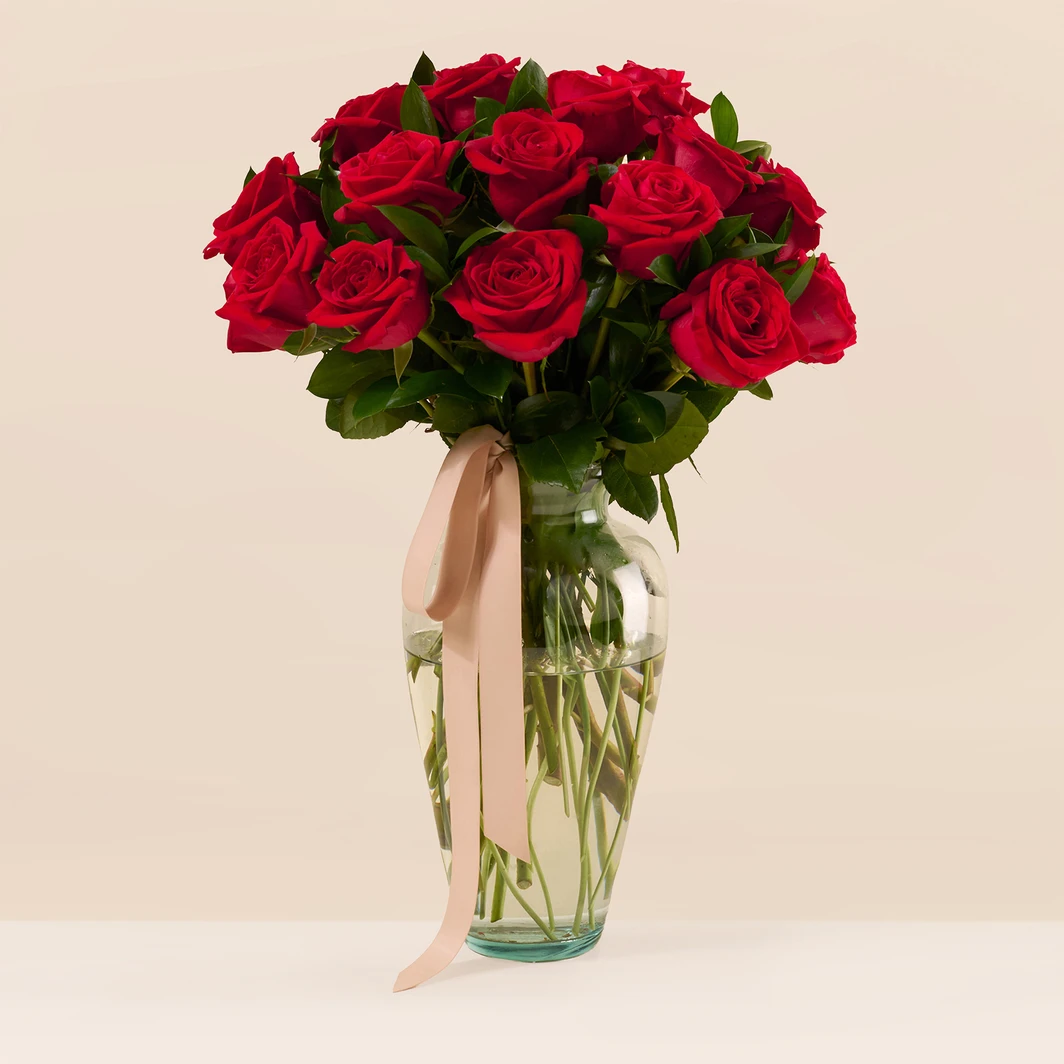 Clásico Amor con 24 Rosas Rojas 002