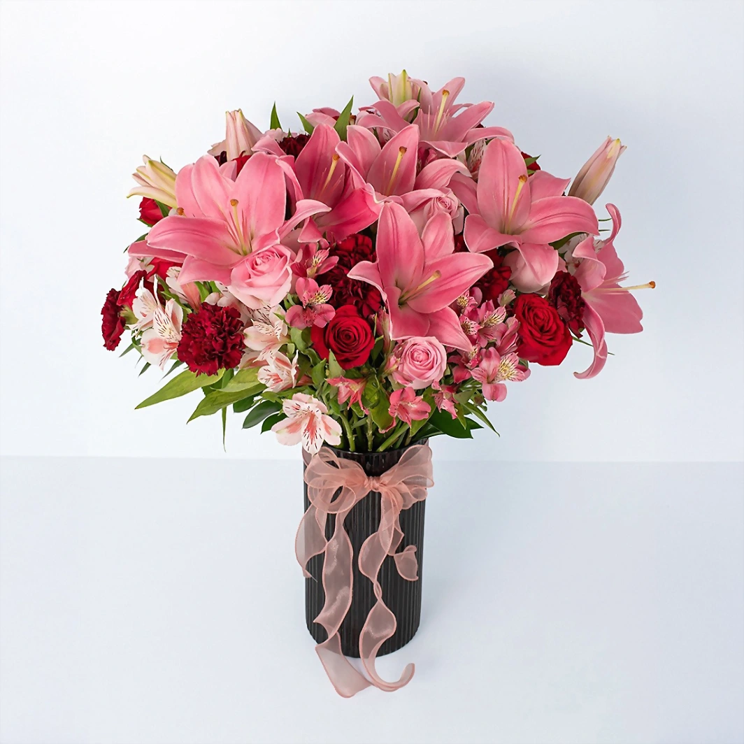 Arreglo de 7 Lilys Rosas 22023