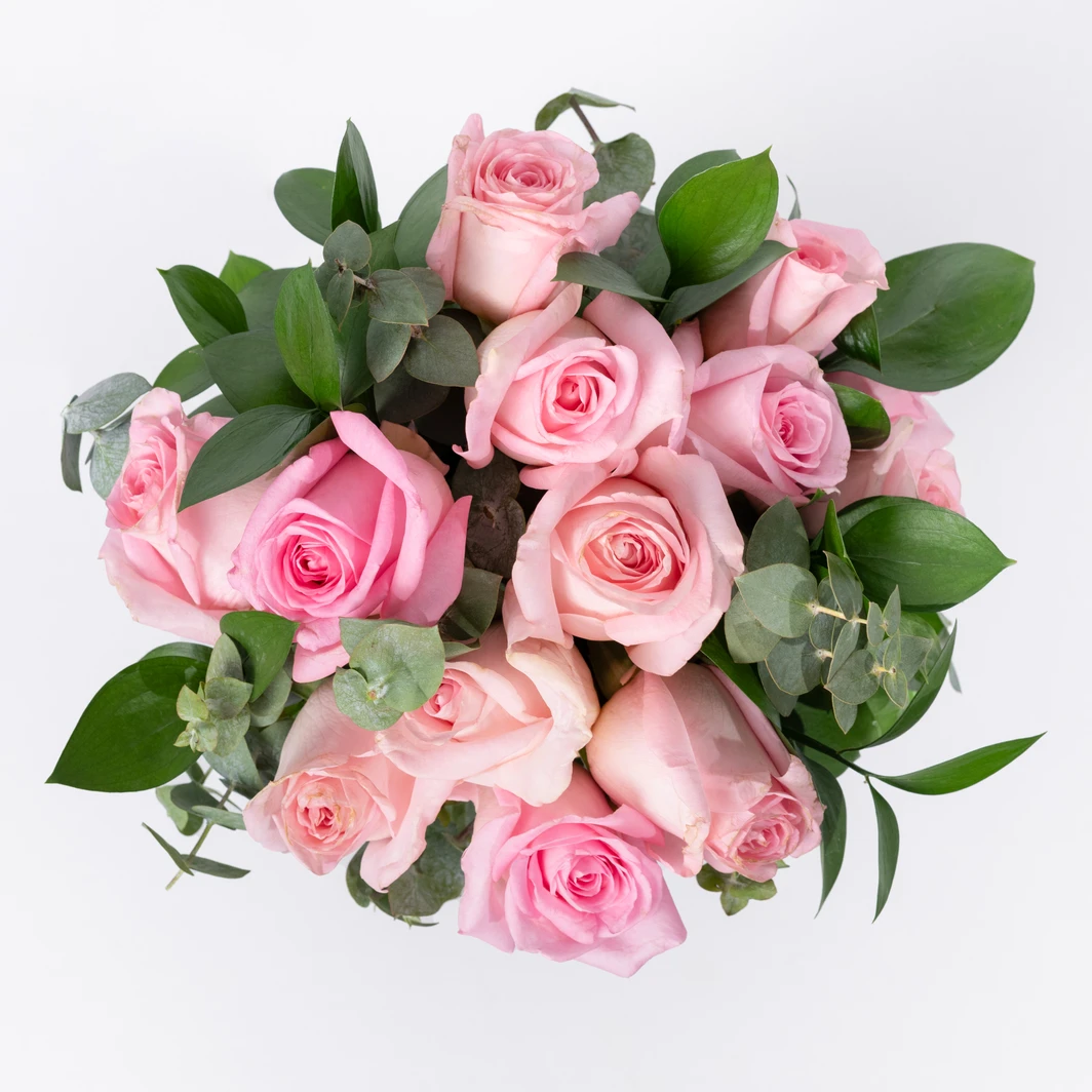 Ramo de 12 Rosas Rosa Claro 22140