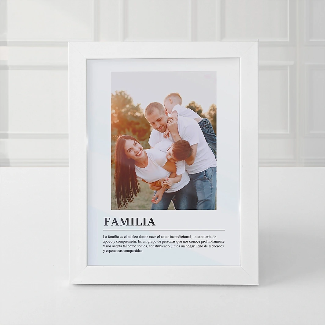 Marco Familia Chico en Blanco 22174-P