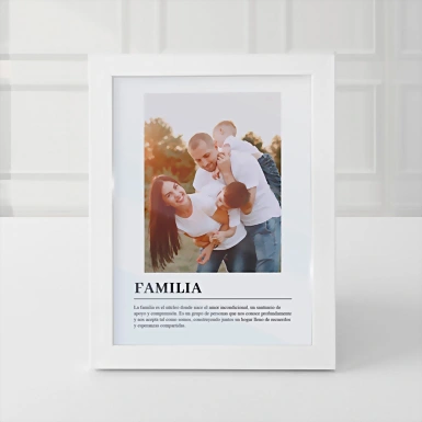Marco Familia Chico en Blanco 22174-P
