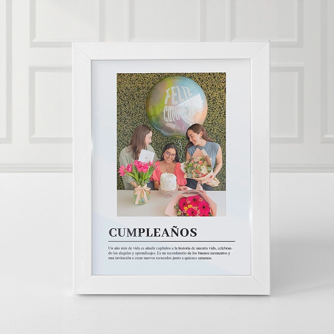 Marco Cumpleaños Chico en Blanco 22175-P