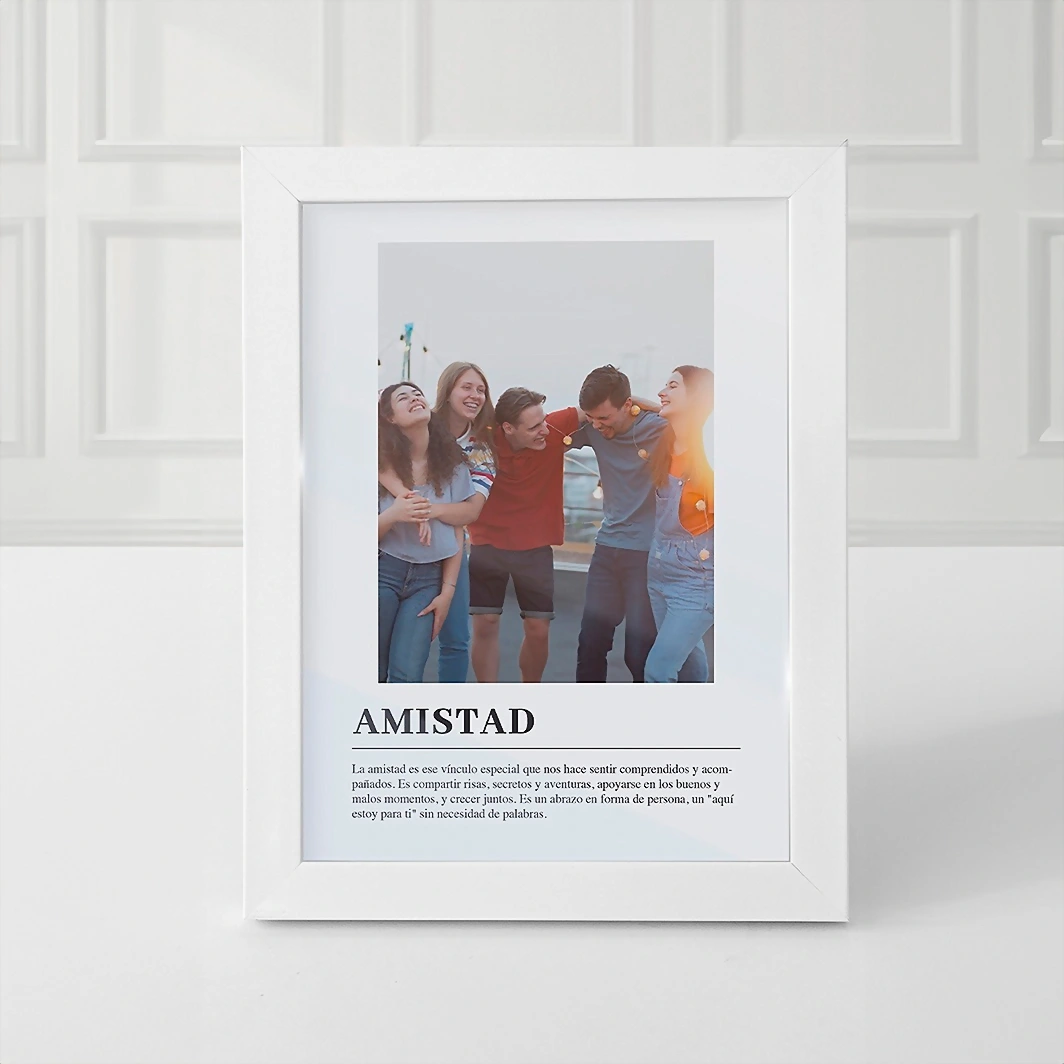 Marco Amistad Chico en Blanco 22176-P
