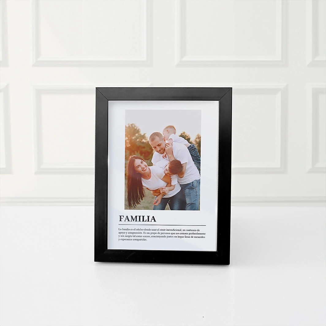 Marco Familia Chico en Negro 22178-P
