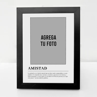 Marco Amistad Chico en Negro 22180-P