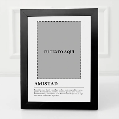 Marco Amistad Chico en Negro 22180-P