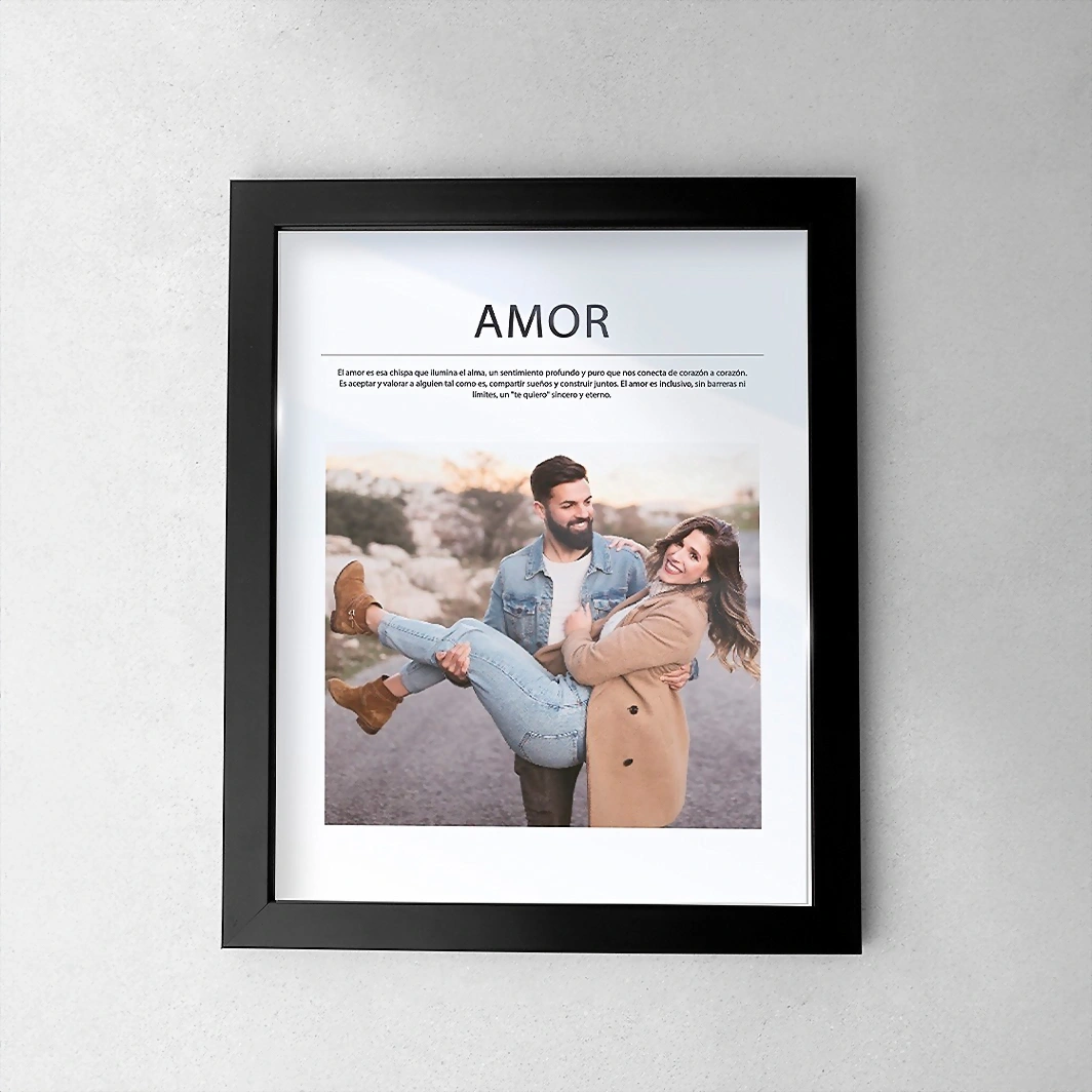 Black Big Love Frame 22181-P