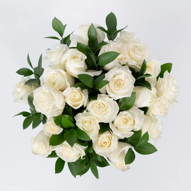 Ramo de 24 Rosas Blancas 22190