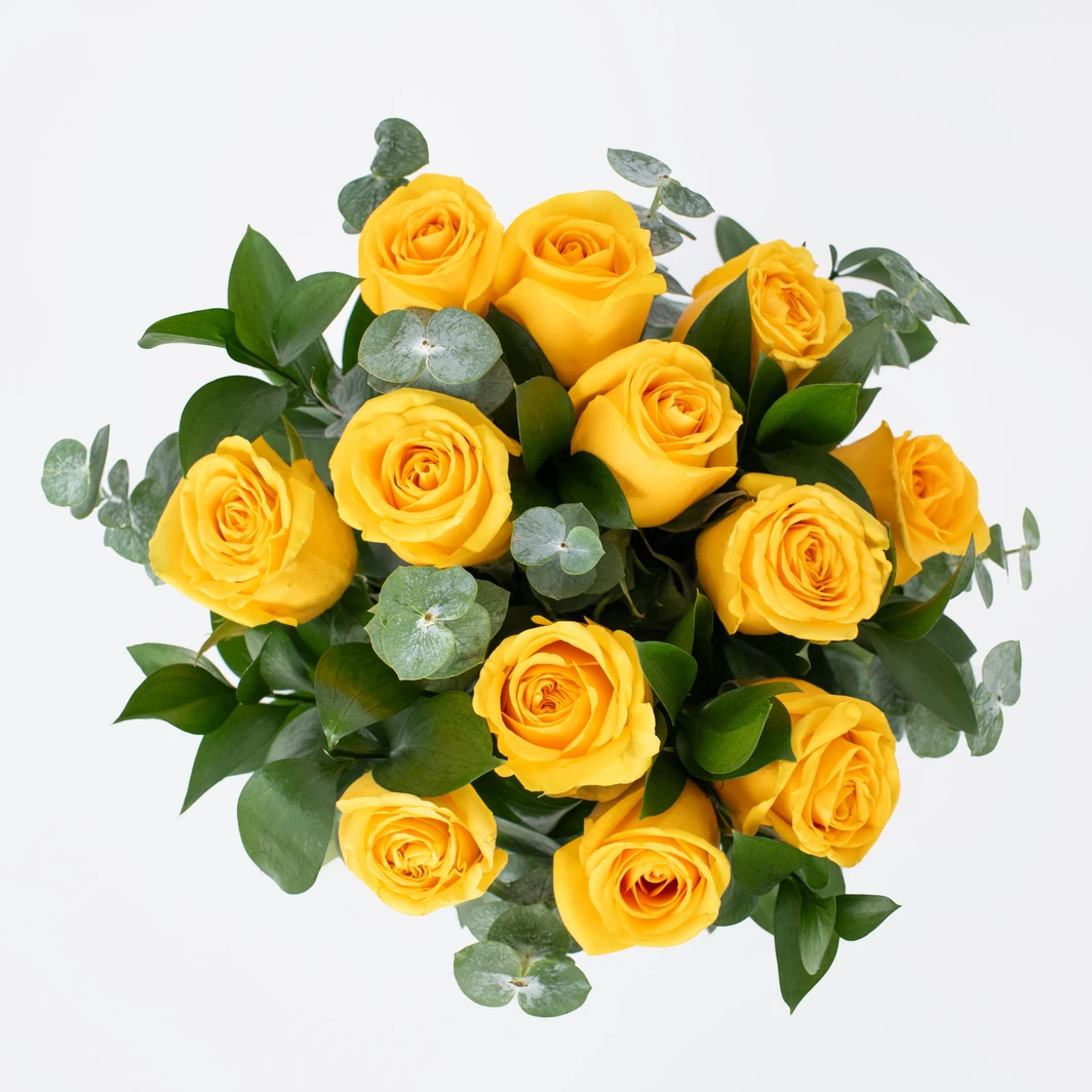 Bouquet of 12 Yellow Roses 22426