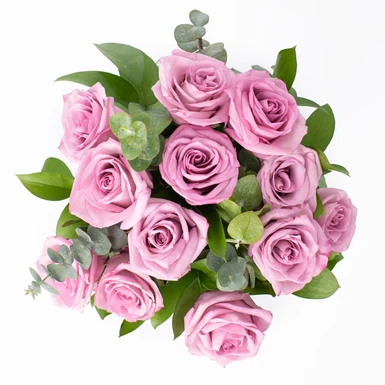 Ramo de 12 Rosas Lila 22428
