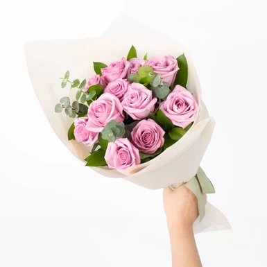 Ramo de 12 Rosas Lila 22428