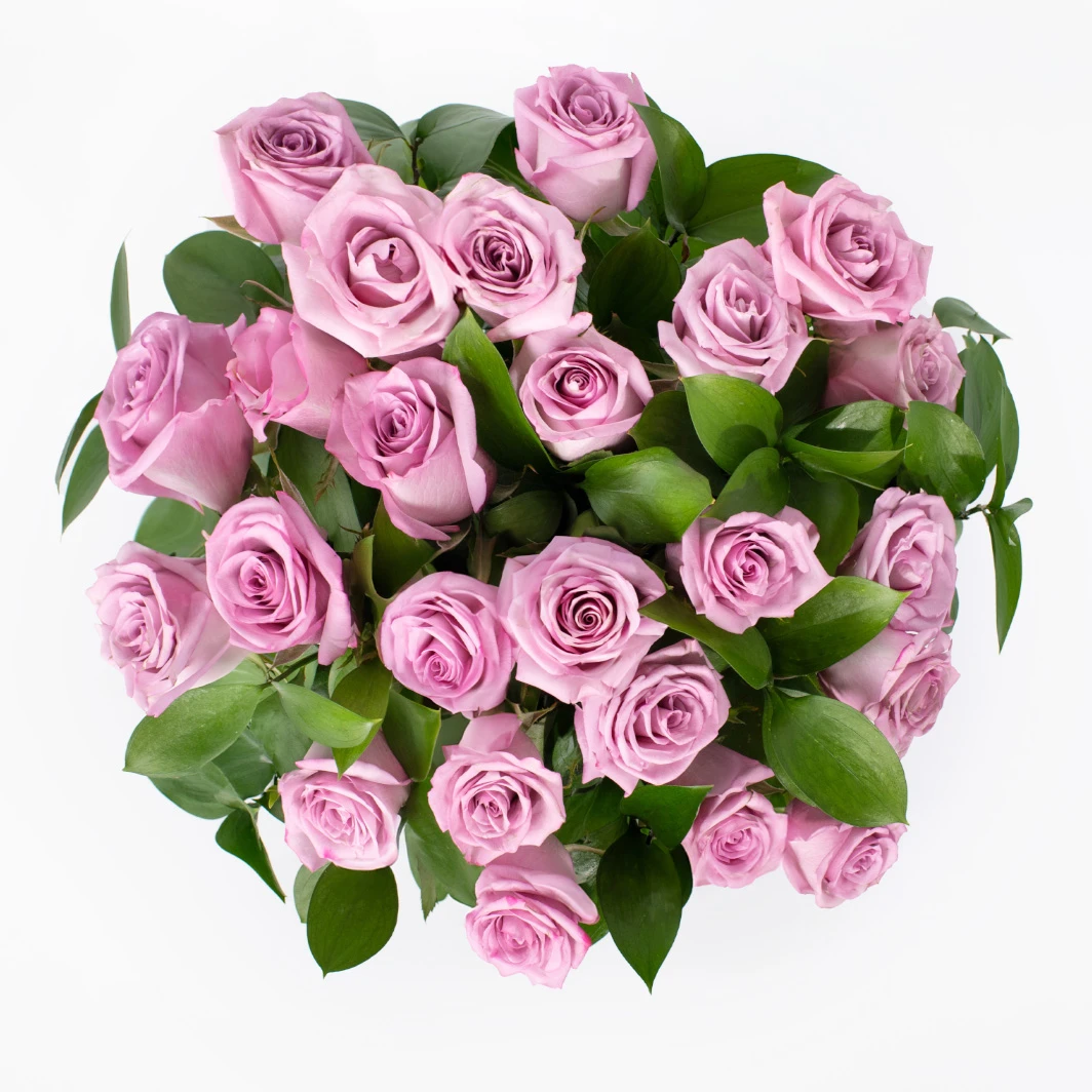 Bouquet of 24 Lilac Roses 22429