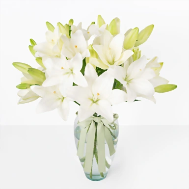 Arreglo de 15 Lilys Blancas 22504