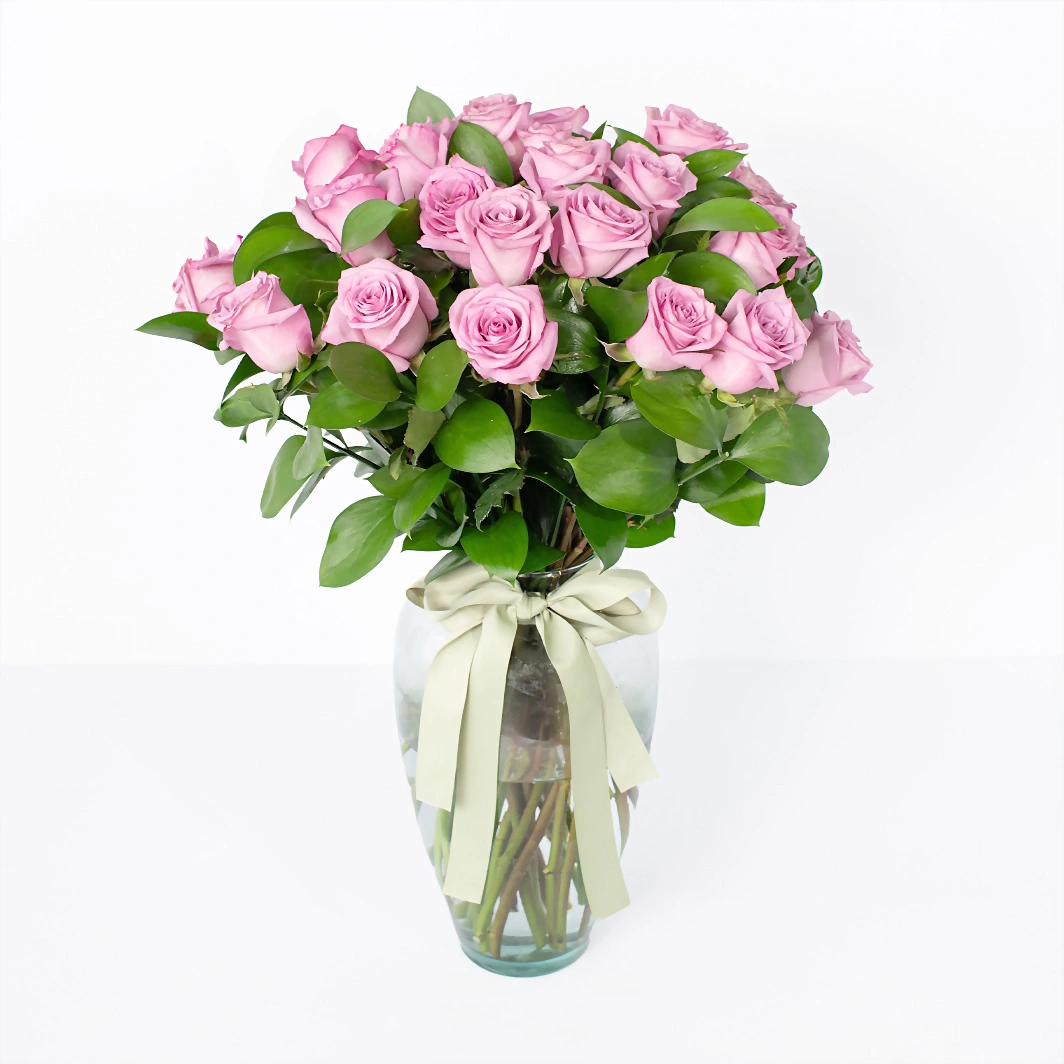Arrangement of 24 Lilac Roses 22505