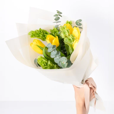 Ramo de Tulipanes Amarillos 22516