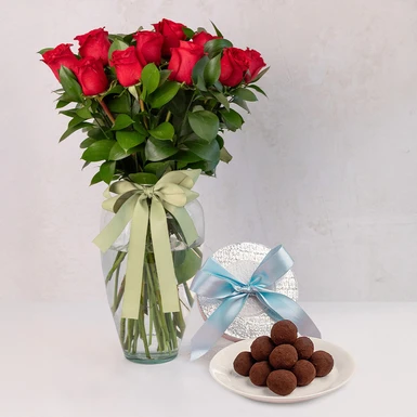 Kit Rosas Rojas con Trufas  22807