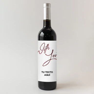 Personaliza Vino 3V con etiqueta "With Love" 22847-P