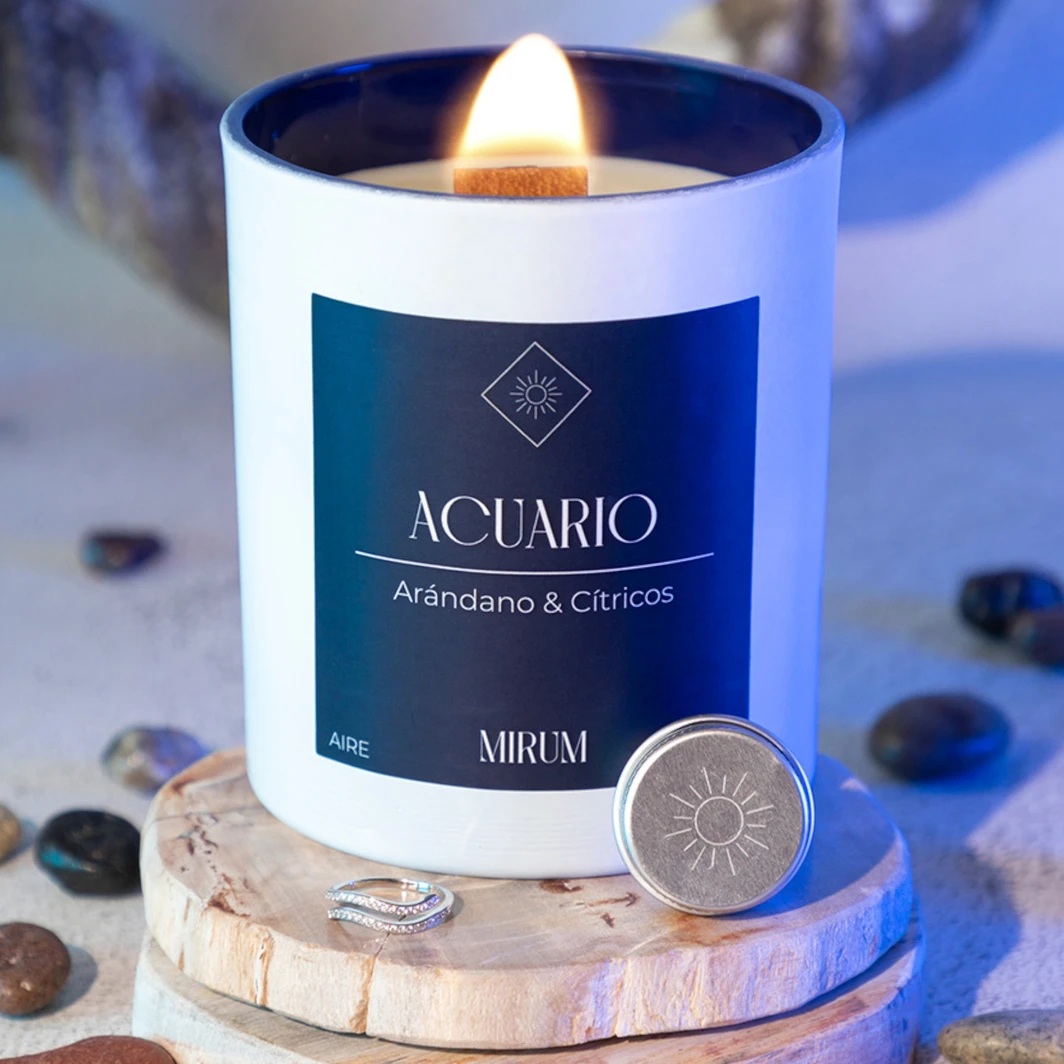 Vela Mirum Acuario con Anillo 400 ml  22923