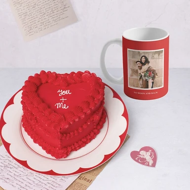 Personaliza Taza "Love" 15oz con Pastel "You + Me"  La Divinata 23001