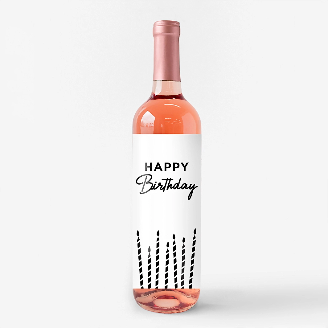 Vino Beringer con etiqueta "Happy birthday" 23049