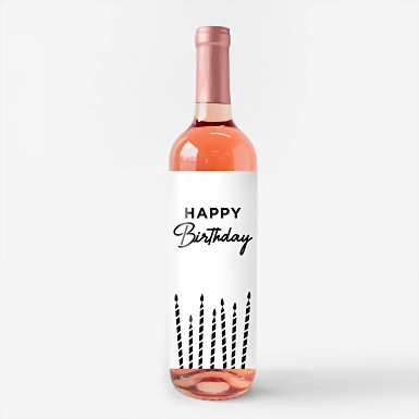 Vino Beringer con etiqueta "Happy birthday" 23049