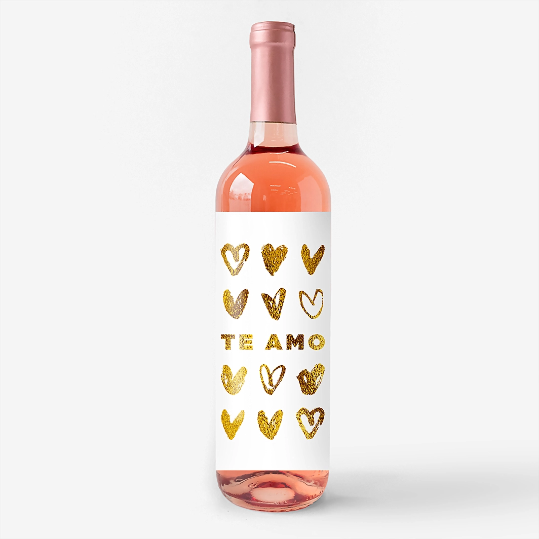 Vino Beringer con etiqueta "Te amo" 23050