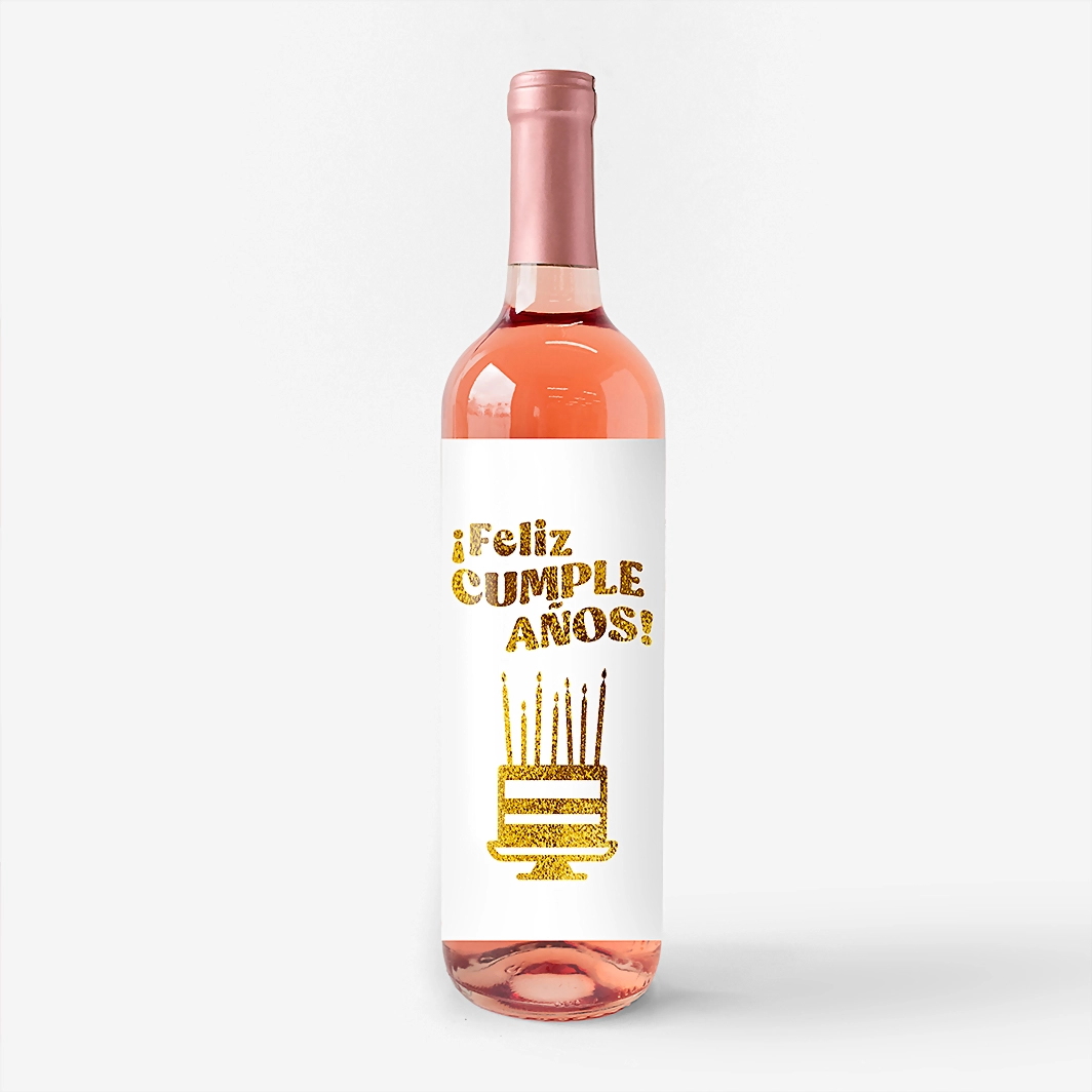 Vino Beringer con etiqueta "Feliz cumpleaños" 23051