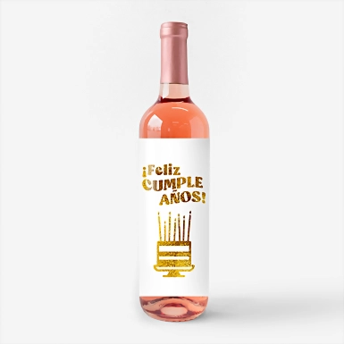 Vino Beringer con etiqueta "Feliz cumpleaños" 23051